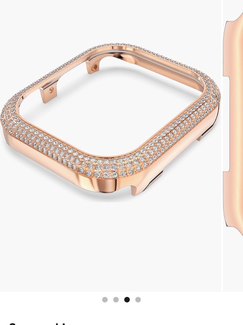 Swarovski Rose Gold Pavé Apple Watch 41 mm Case
